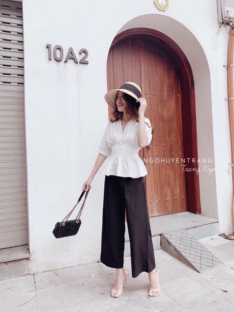 Set áo peplum và quần ống xuông( có video thật) | BigBuy360 - bigbuy360.vn