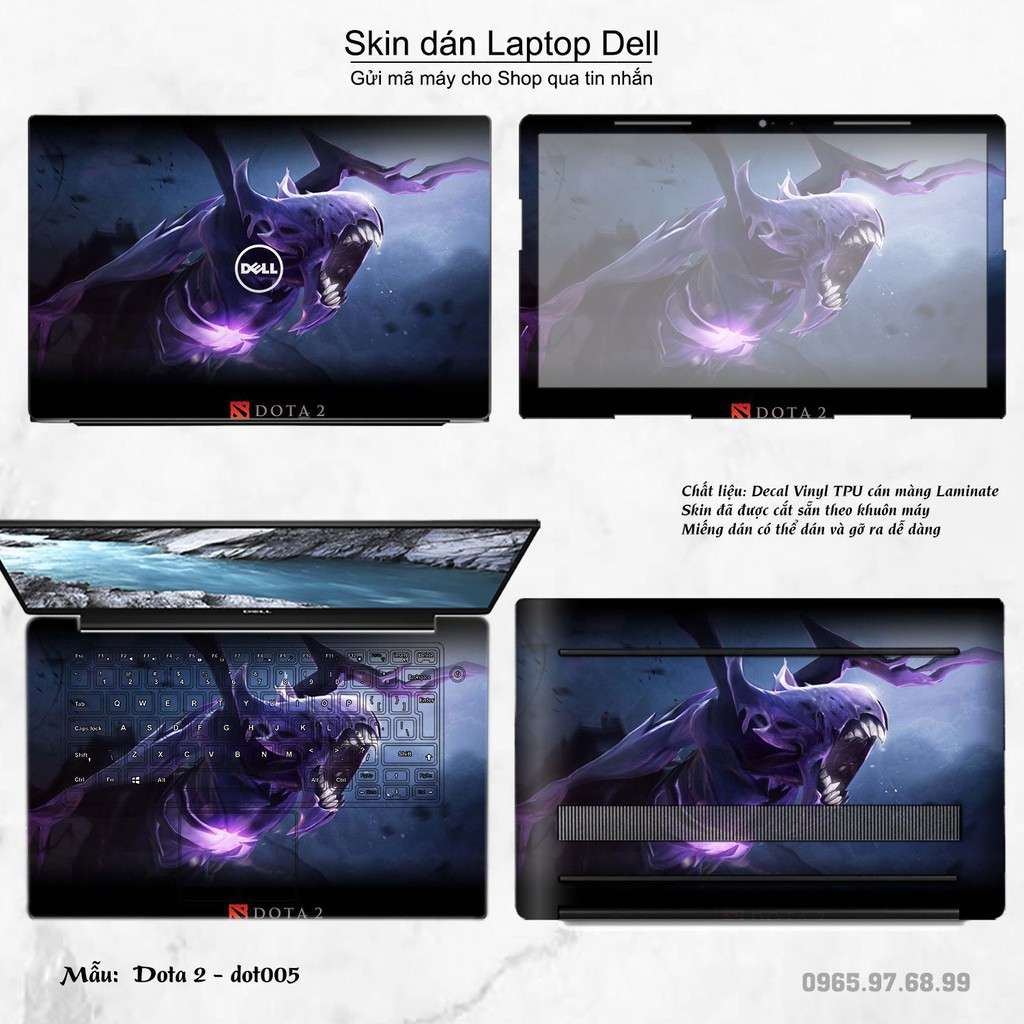 Skin dán Laptop Dell in hình Dota 2 (inbox mã máy cho Shop)