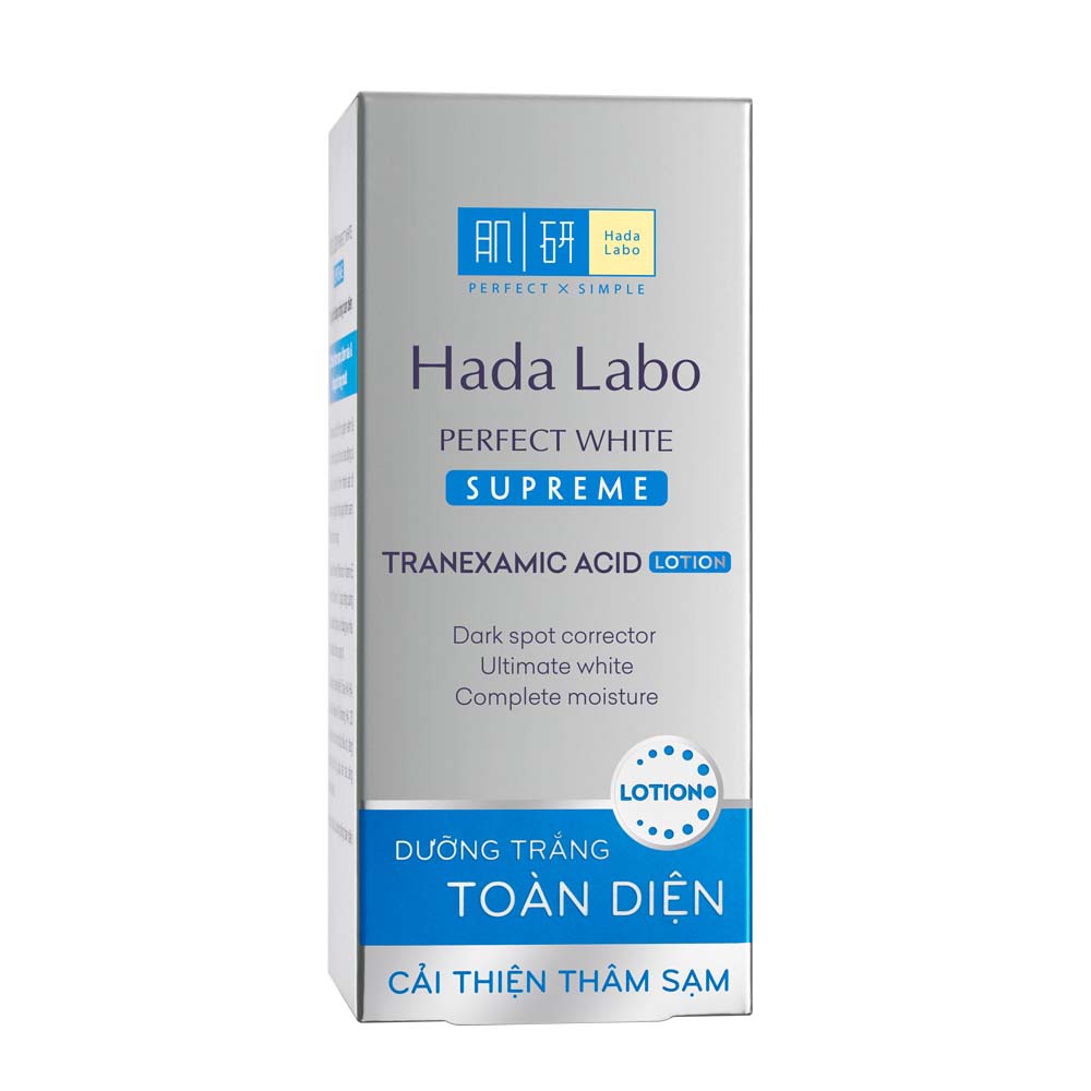 Lotion dưỡng ẩm trắng da Hada Labo Perfect White Supreme Lotion 100ml Dung dịch dưỡng trắng toàn diện 30shinestore