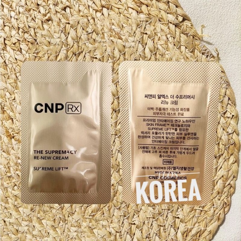 Gói Kem Dưỡng Làm Mới/ Chống Lão Hoá/ Kem Dưỡng Cnp Laboratory The Supremacy Renew Cream Supreme Lift1Ml