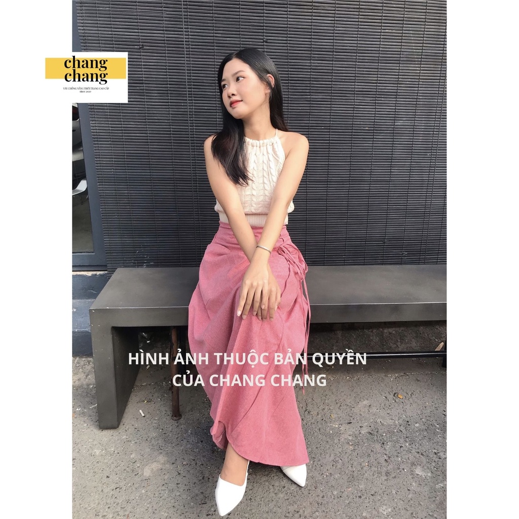 Váy Chống Nắng Lưng Thun Cài Nút Chắc Chắn, Váy Che Nắng Thiết Kế | Chang Chang