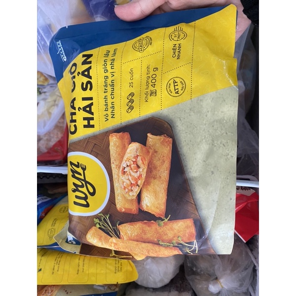 CHẢ GIÒ HẢI SẢN CẦU TRE, CHẢ GIÒ THỊT BÔNG SEN , CHẢ GIÒ CON TÔM ĐỦ LOẠI 500g