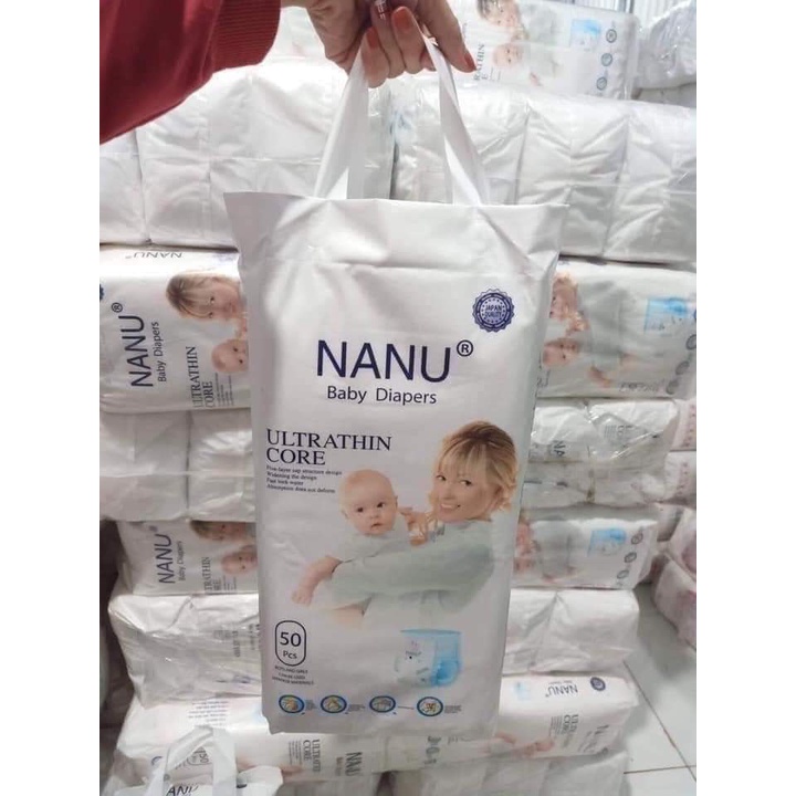 TÃ DÁN NANU, BỈM DÁN NANU 100 MIẾNG SIZE S, M SIÊU THẤM CHỐNG HĂM