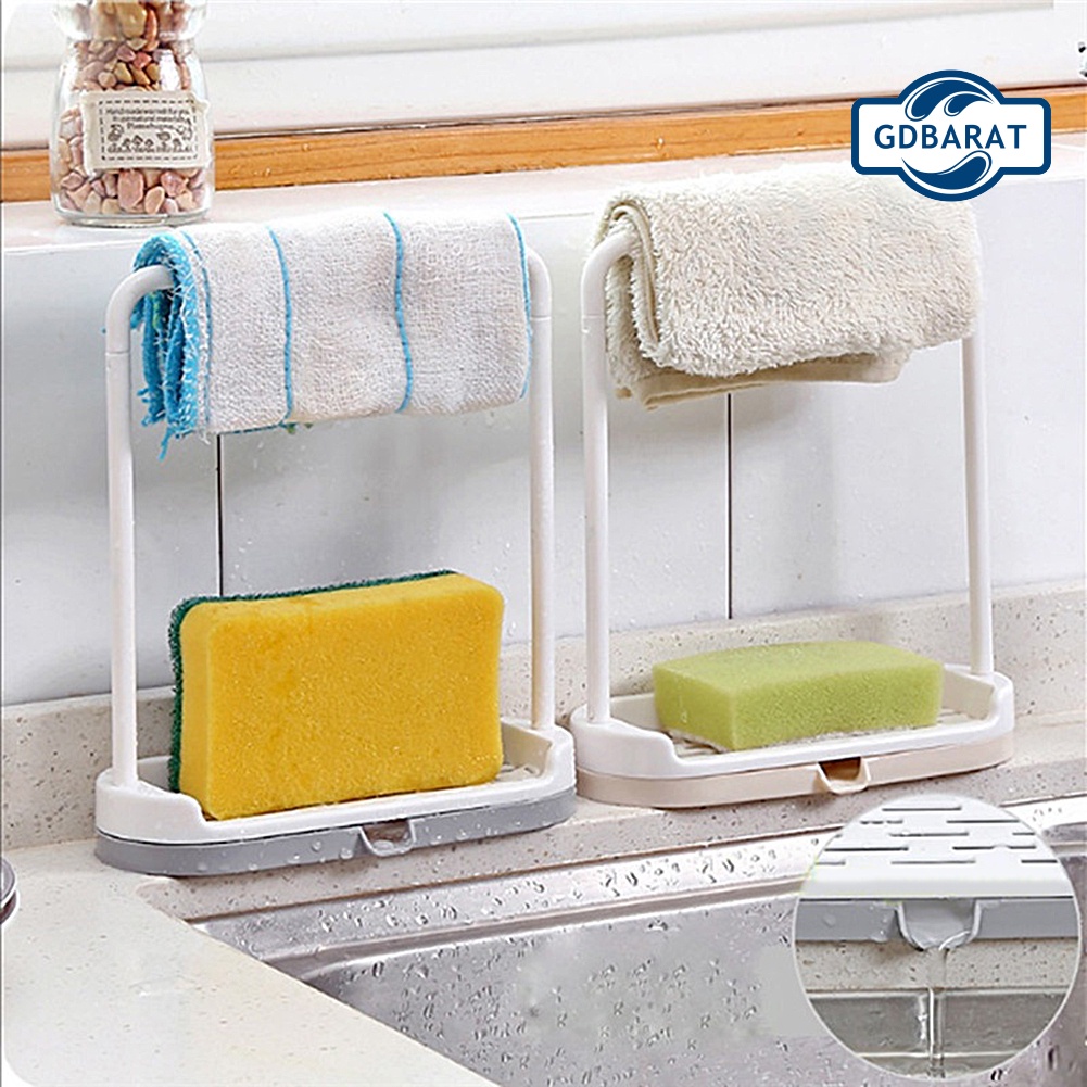 Giá Đỡ Xà Phòng / Bọt Biển 2 Trong 1 Tiện Dụng Cho Nhà Bếp / Phòng Tắm