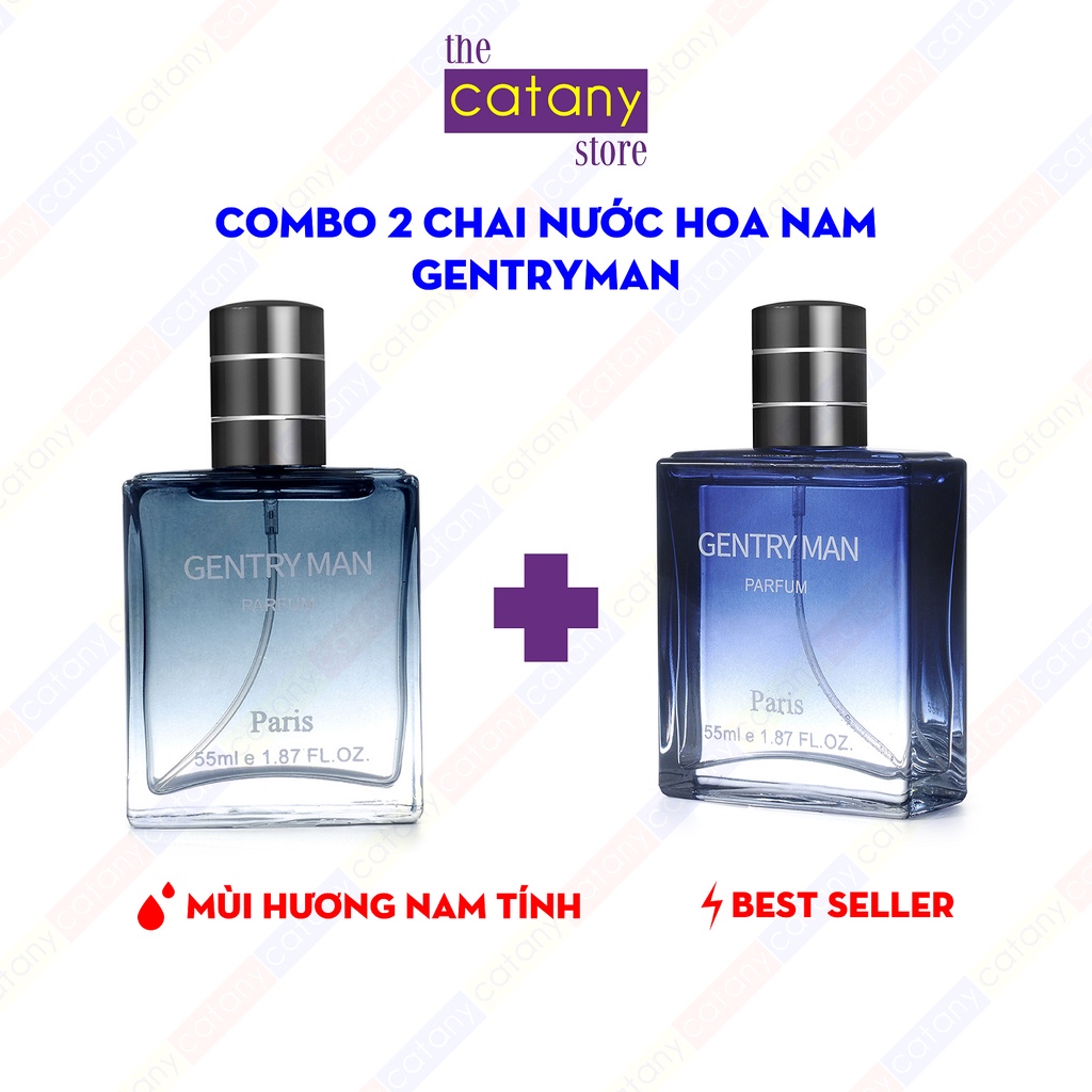 Combo 2 Chai Nước Hoa Nam GENTRYMAN Parfum 55ml nam tính, đẳng cấp - hàng nội địa