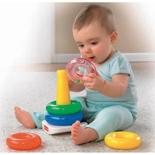 Tháp đồ chơi xếp chồng Fisher Price cho bé/ Tháp xếp chồng cao cấp Fisher price/ Đồ chơi xếp hình