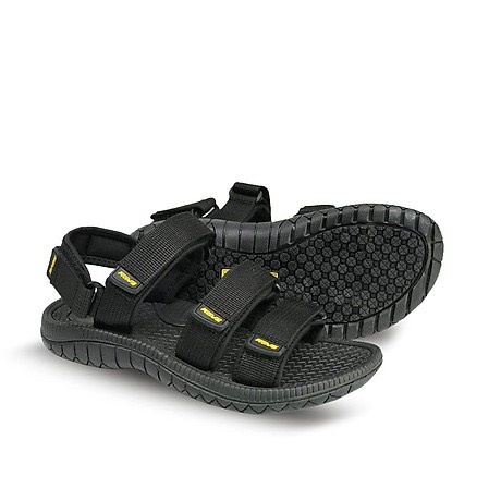 Giày Sandal Nam ROVA 3 quai ngang đế cao 3cm 3 quai ngang có thể tháo quai sau làm dép