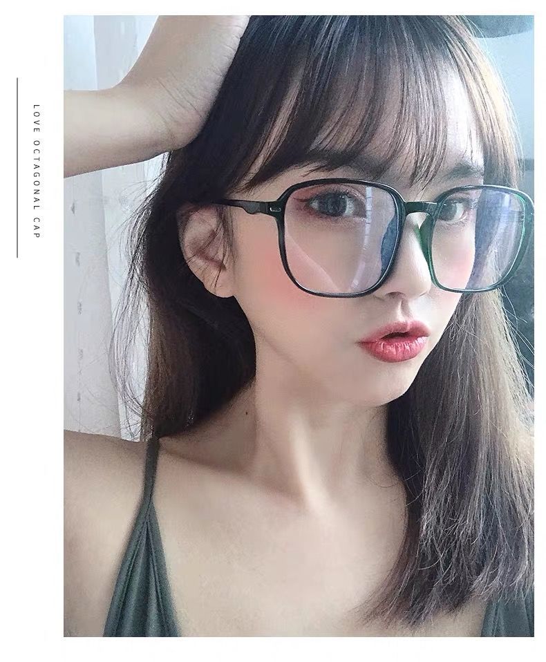 Kính cận gọng to chống tia sáng xanh thiết kế thời trang có độ cận 0.5 - 0.6