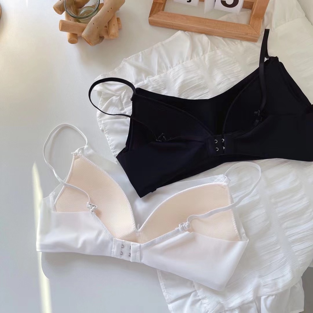 Áo lót nữ dạng ống mới, mỏng, ngực to, nhỏ, không có vòng thép, áo lót vô hình chống ánh sáng