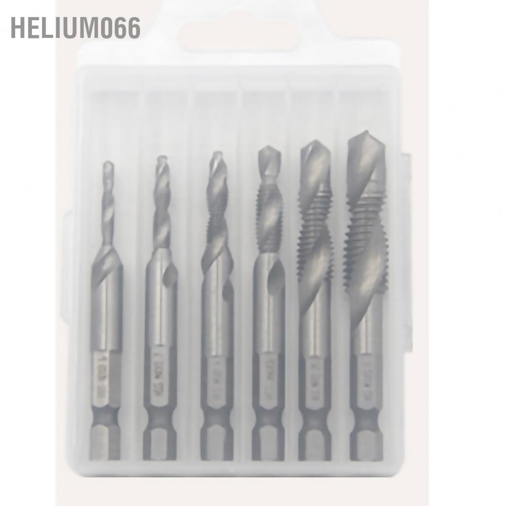 6 cái Vòi khoan ren tốc độ cao Công cụ khai thác tổng hợp bằng thép để Helium066