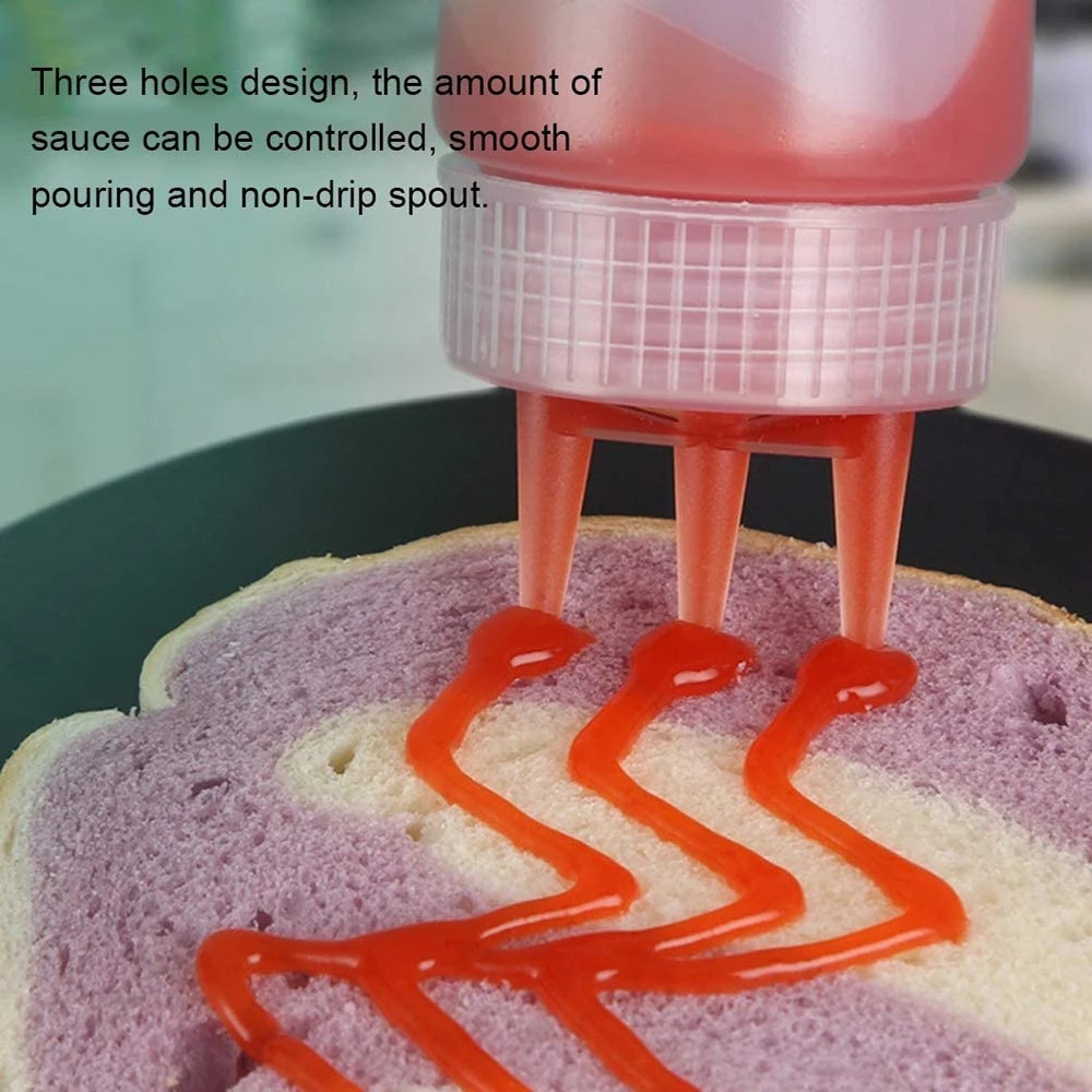 Chai trong suốt dạng bóp đựng nước tương/tương cà chua/mù tạc