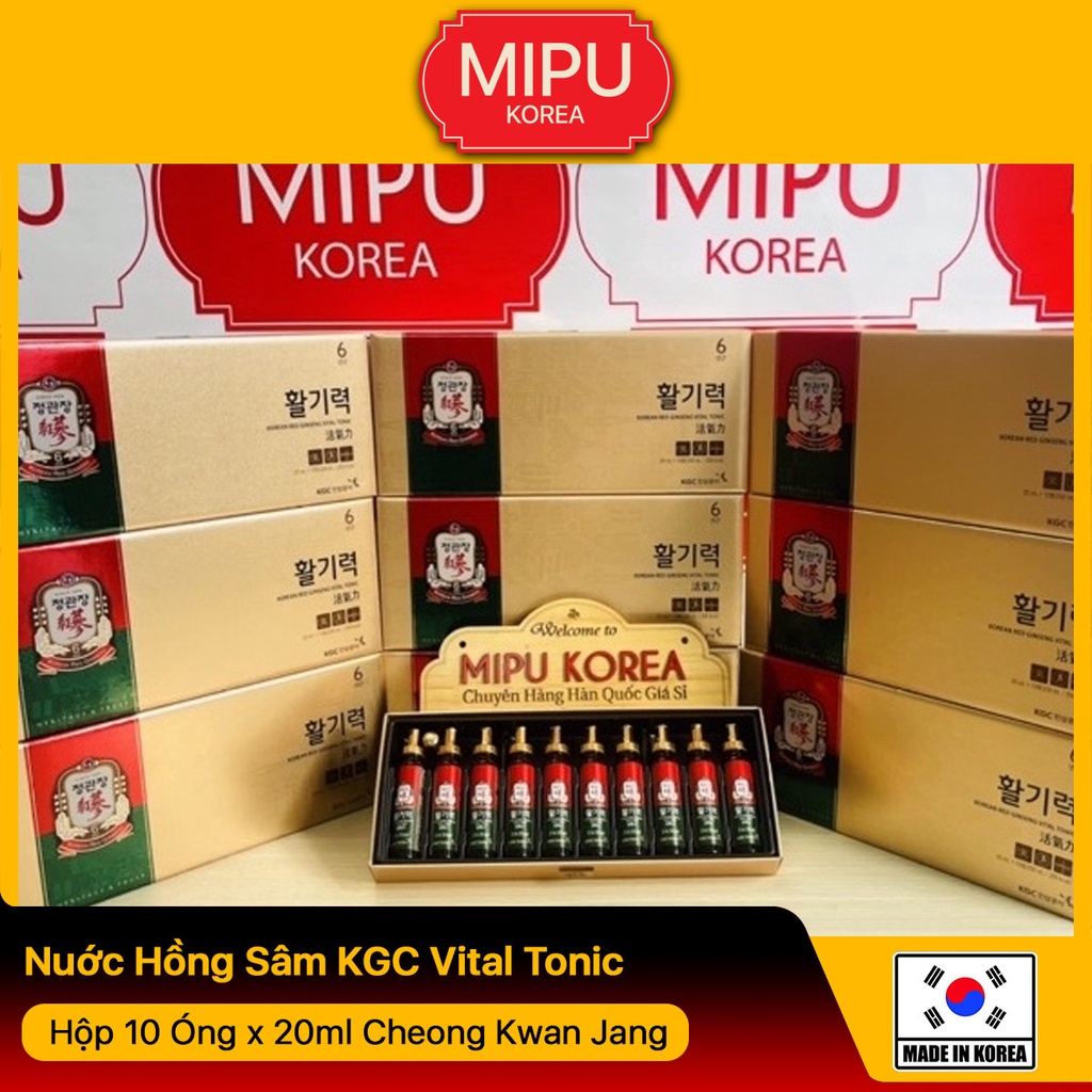 Nuớc Hồng Sâm KGC Vital Tonic Hộp 10 Óng x 20ml Cheong Kwan Jang