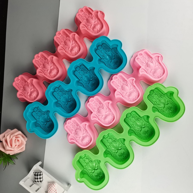 Sa Khuôn Silicone Làm Xà Phòng Hình Bàn Tay Hamsa