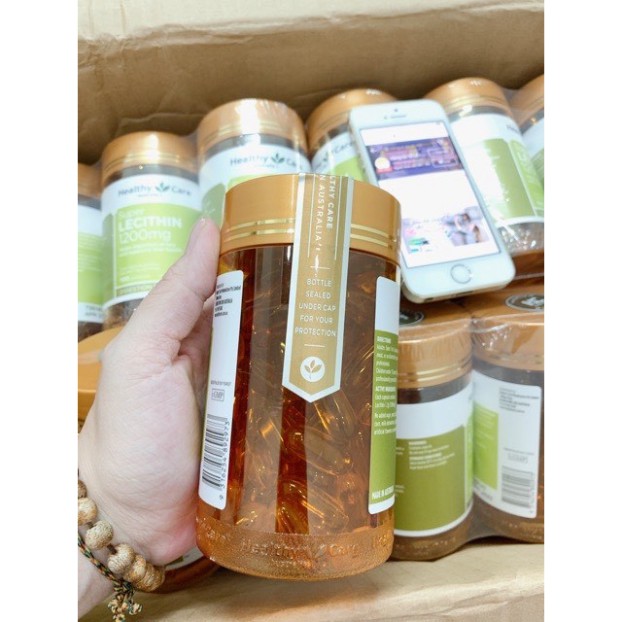 Mầm đậu nành  Healthy Care Super Lecithin 1200mg, Úc