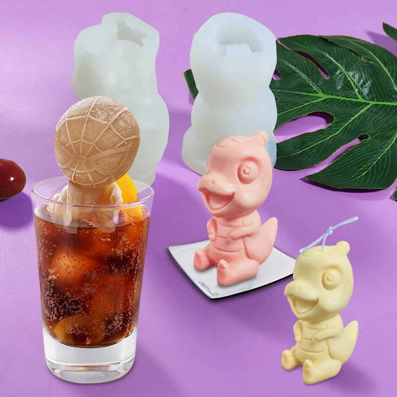 Khuôn Silicon Làm Đá Viên Đa Năng Hình Người Dễ Thương