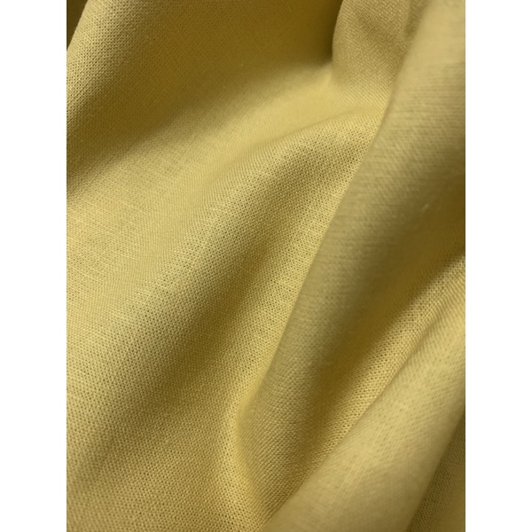 Vải Linen màu vàng chanh