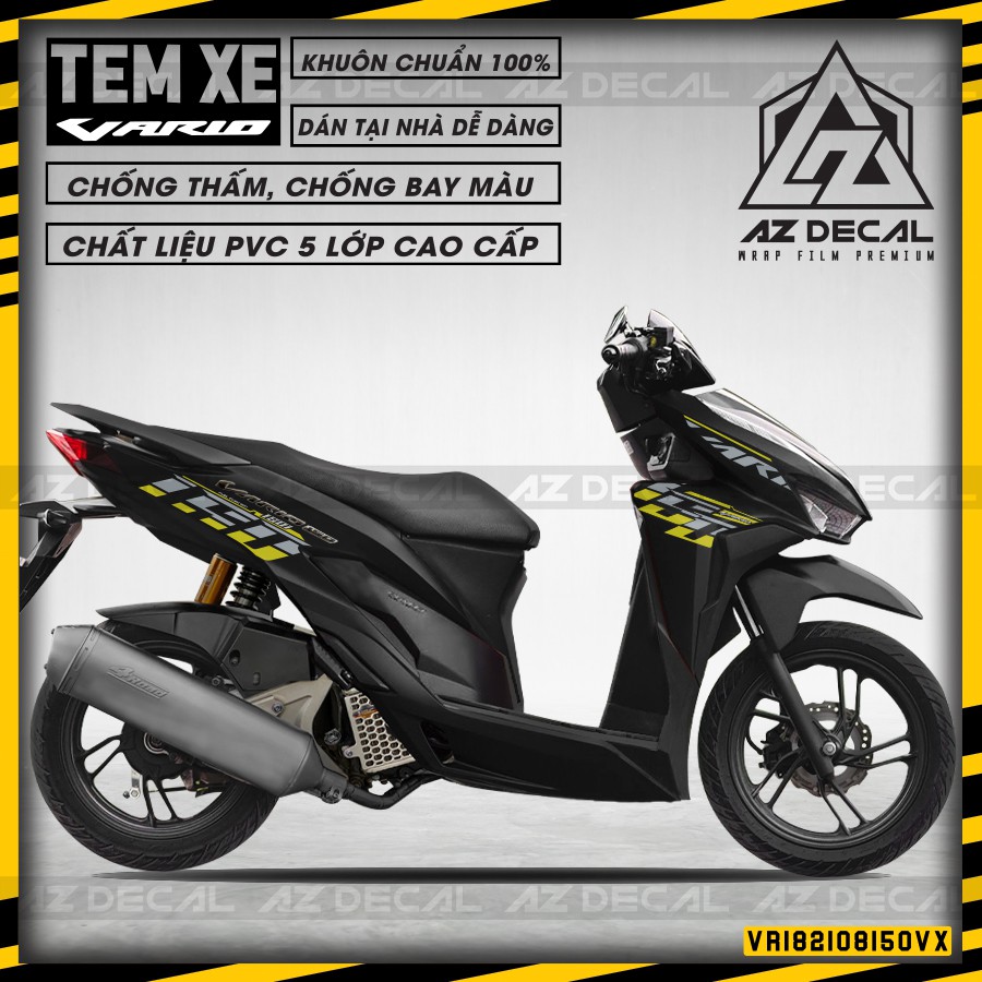 Tem Dán Xe Honda Vario Mẫu Vario 150 | VR182108150 | Chất Liệu Decal Cao Cấp Cắt Khuôn Sẵn, Chống Thấm Nước