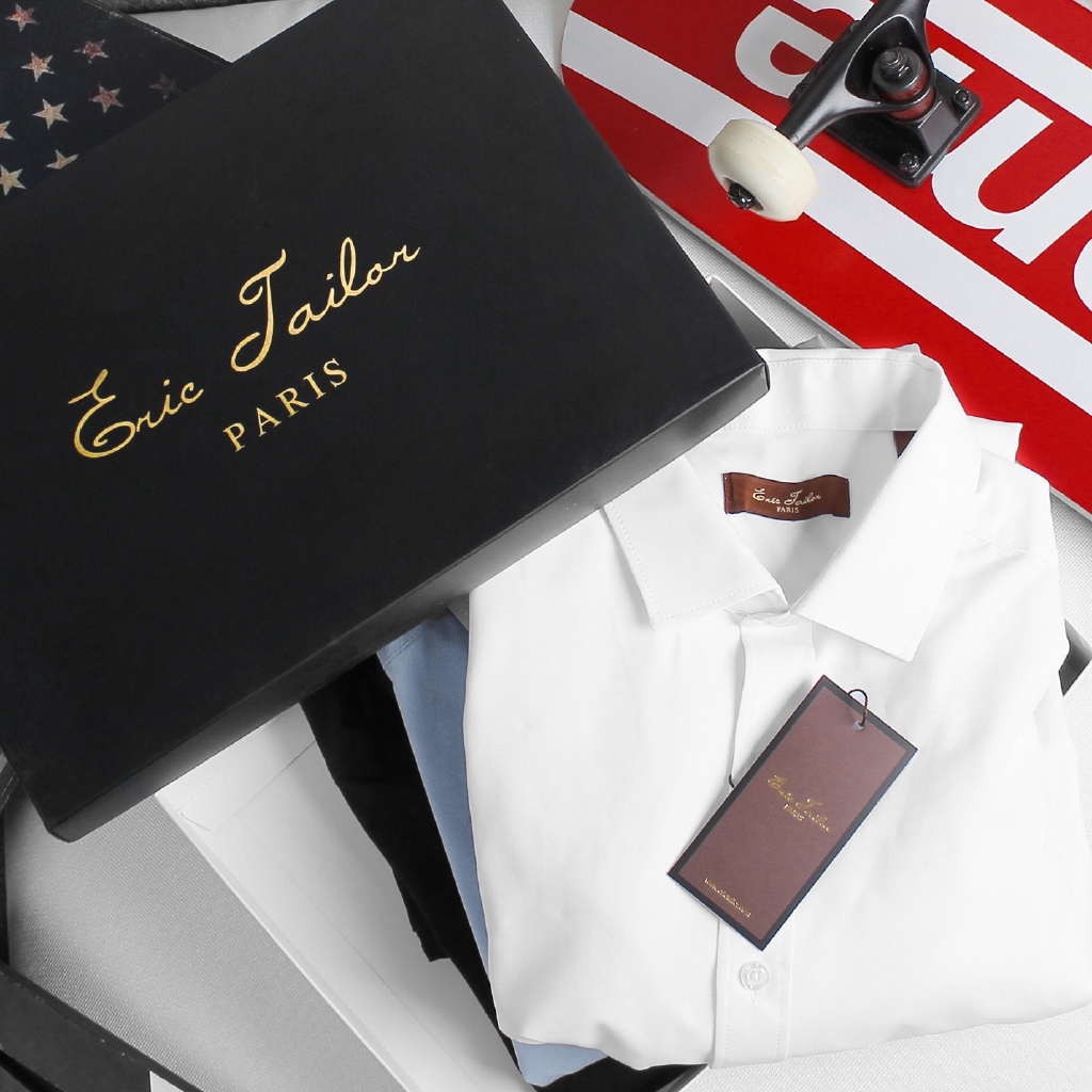 Sơ mi nam Cao Cấp Eric Tailor vải Texture chéo , áo sơ mi công sở co giãn SMET29 - Leo Vatino | BigBuy360 - bigbuy360.vn