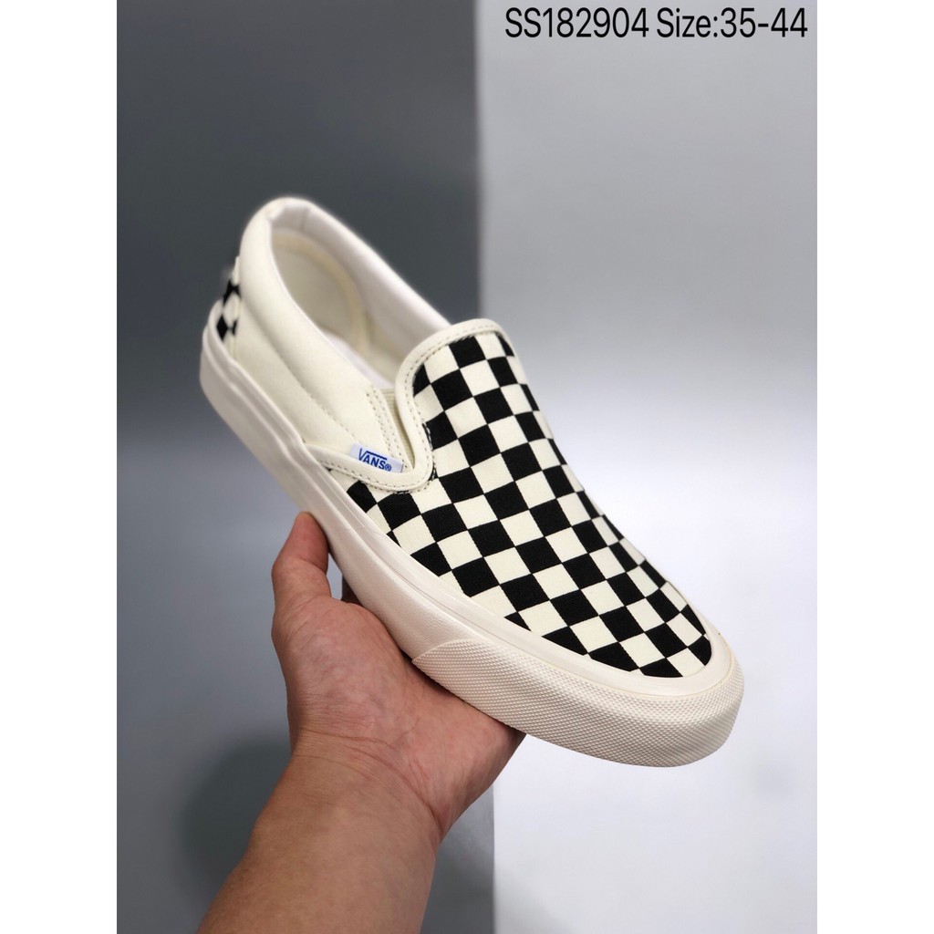 📦 FULLBOX 🌐 ORDER  🎀 SALE 50% 🎀 💯 ẢNH THẬT 🏷 Vans Vault OG Classic Slip-on LX"Checkerboard" 🏷 👟 GIÀY NAM NỮ 👟