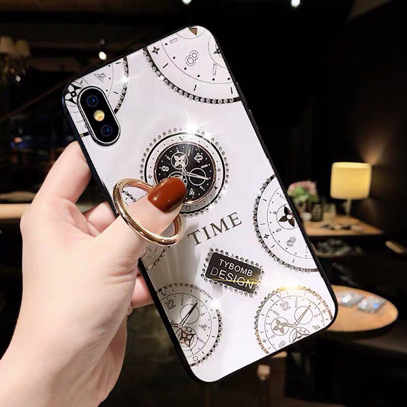 Ốp iPhone Cao Cấp Tybomb Kèm Giá Đỡ Hình Đồng Hồ Cho iPhone 15 Pro Max, 14 Pro, 13 Pro, 13, 12 Pro Max, 12, 11