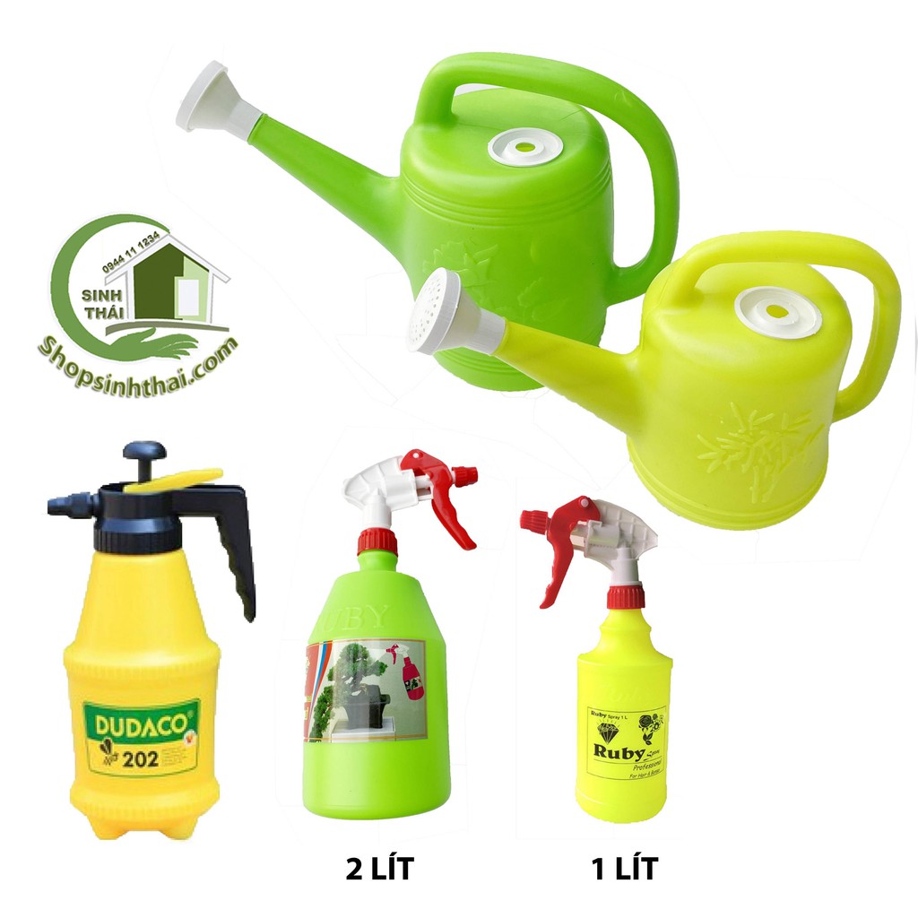 Bình tưới cây vòi sen, bình xịt phun sương - chọn mẫu