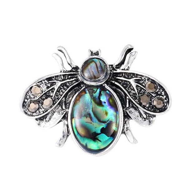Ghim cài áo hình con ong đính đá nhân tạo thời trang mới cho nữ