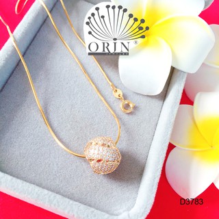 Dây chuyền mặt cầu xéo nhỏ dây mì khóa tròn cao cấp Orin D3783 đẳng cấp