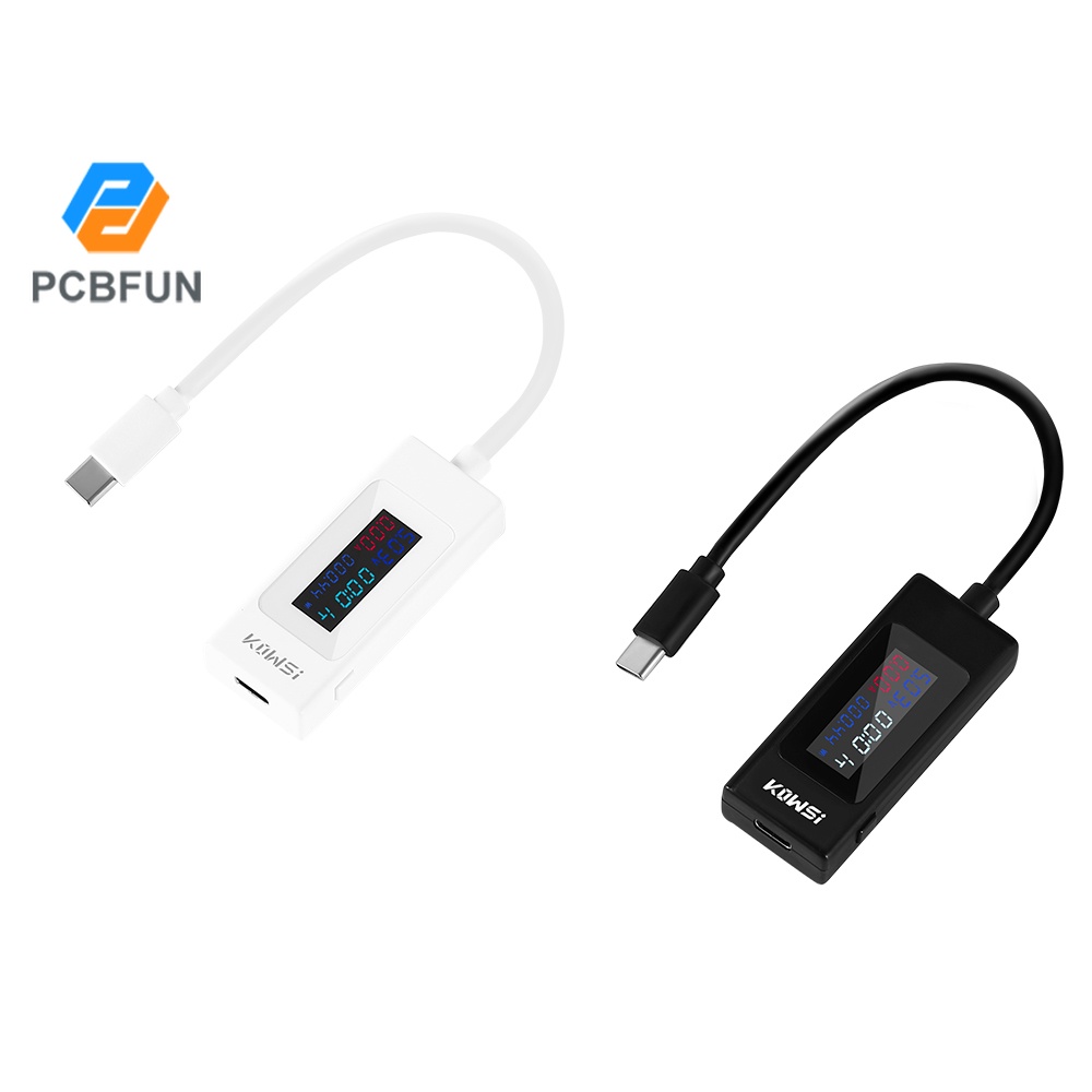 Thiết Bị Kiểm Tra Dòng Điện Pcbfun 4-30V 0-6.5A Màn Hình LCD Nhiều Màu Sắc