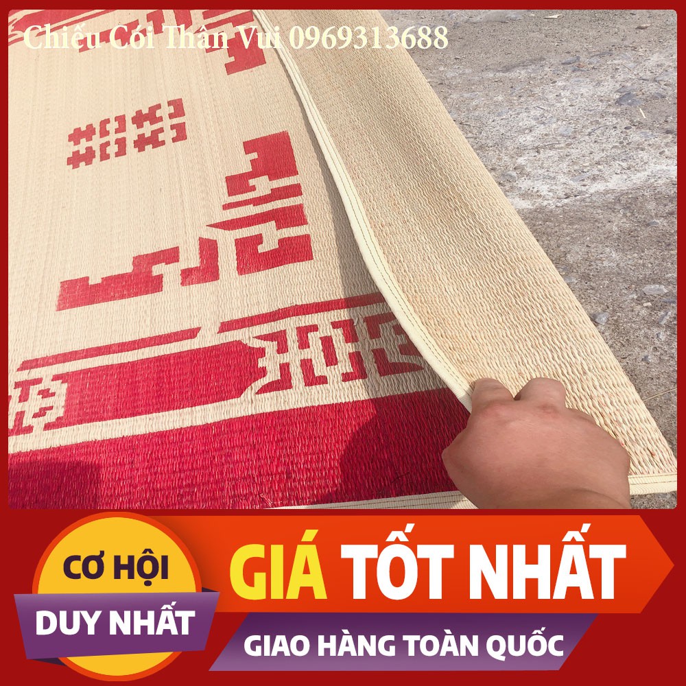 Chiếu Cói ❤️FREESHIP❤️ Chiếu Thái Bình In Gấm  0,8/1m2/1m5/1m6/1m8/2m2