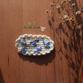 (Ảnh thật) Kẹp tóc móc len handmade dễ thương