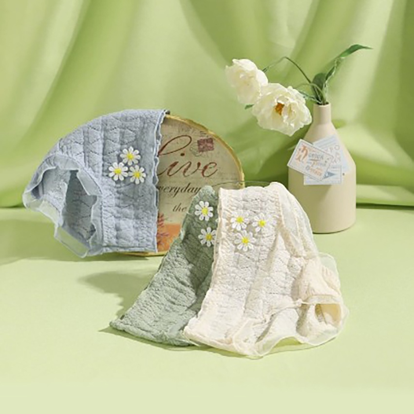 Quần lót nữ ren nhám siêu co giãn đính hoa cúc dễ thương Havana FLQ158