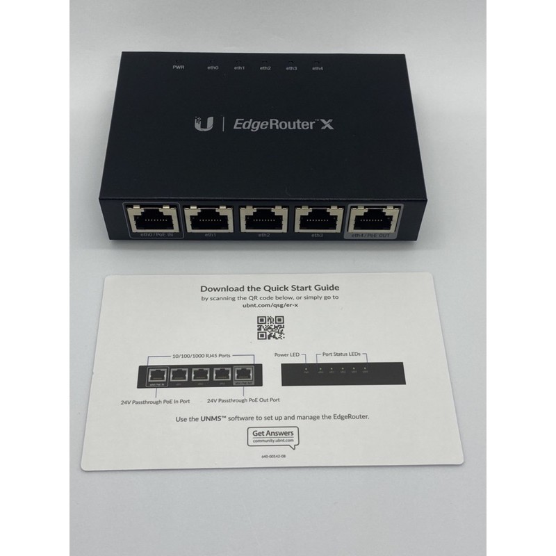Thiết Bị Cân Băng Tải Ubiquiti EdgeRouter X  Cộng Gộp X 2 Băng Thông Chịu Tải Đồng Thời 100 - 150 User Cùng Lúc