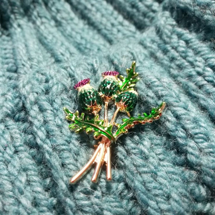 Ghim Cài Áo Hình Hoa Tulip Bằng Kim Loại Tráng Men Cho Nữ