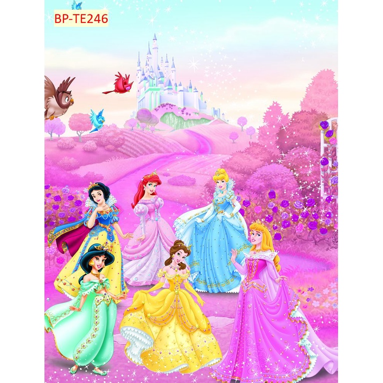 Tranh Dán Tường 3D Trẻ Em Chủ Đề Công Chúa, Siêu Nhân, Phim Hoạt Hình