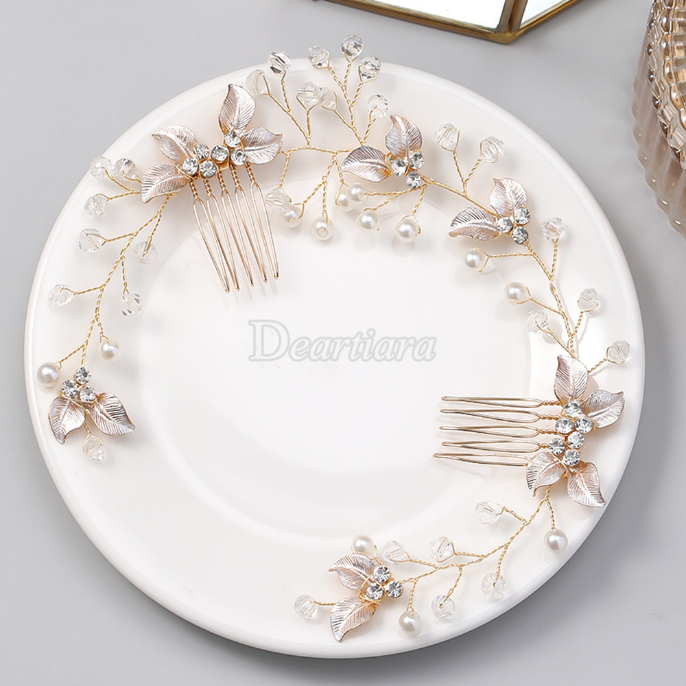 Dây Hoa Trang Trí Tóc Cho Cô Dâu