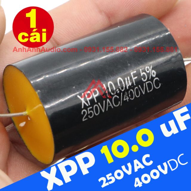 Tụ Lọc loa 10 - 12 - 15 uf 400V XPP