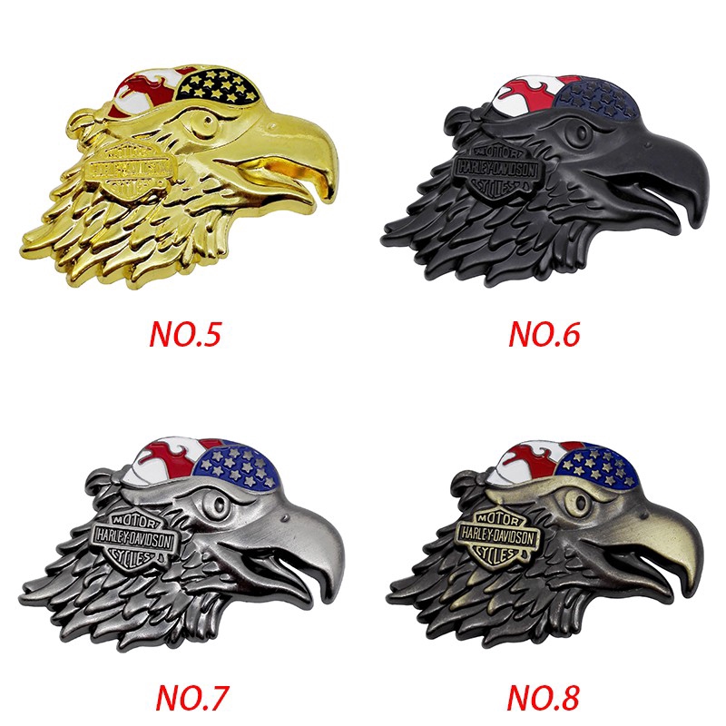 Creative Skull Devil Eagle Metal Sticker for Harley Dyna Touring Softail Modified Motorcycle Body Emblem Badge Decal