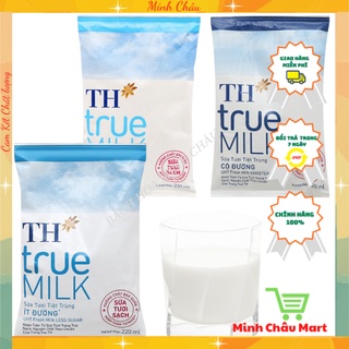 Sữa TH True Milk Sữa Tươi Tiệt Trùng Ít Đường Có Đường Nguyên Chất Bịch thumbnail