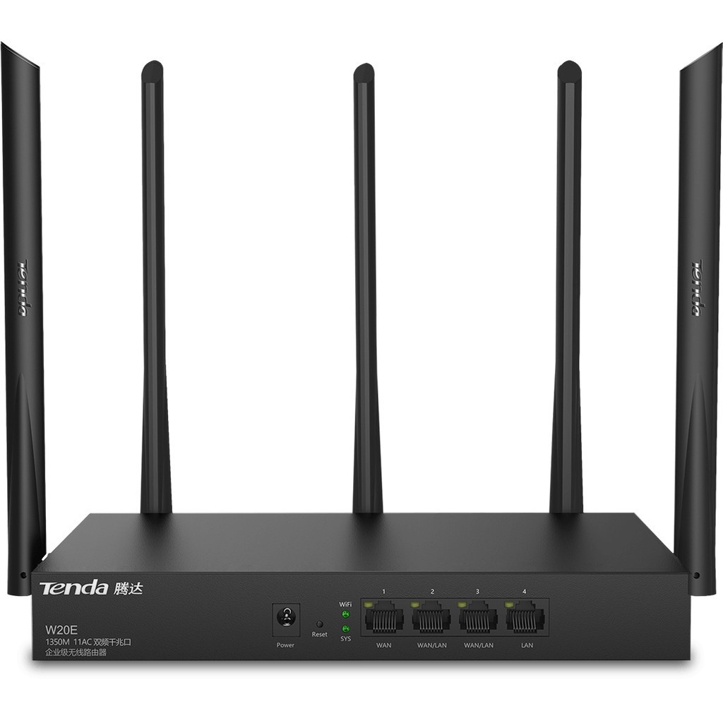 Bộ phát WIFI Tenda w15e ac1200Mps mạng doanh nghiệp 50 user ⭐vùng phủ sóng 300m2 4 ăn ten phát sóng cực mạnh⭐Freeship