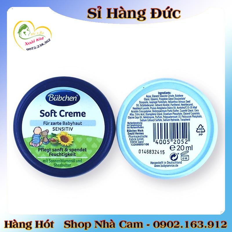 [auth] Kem dưỡng ẩm cho da Bubchen 20ml dùng được cho trẻ sơ sinh [Hot]