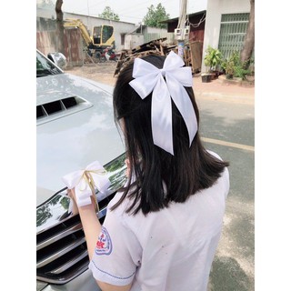 Kẹp tóc /cài tóc nơ nàng thơ tiểu thư mẫu 2 tầng