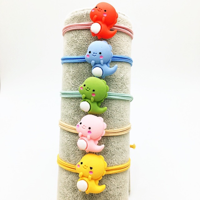 BT01. Set 5 dây cột tóc khủng long 🦖