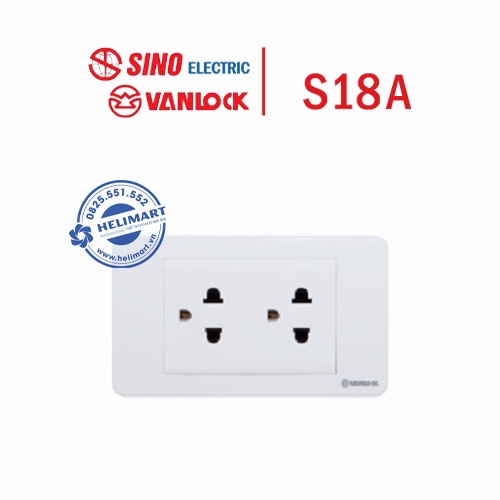 Mặt ổ cắm S18A - Sino Vanlock