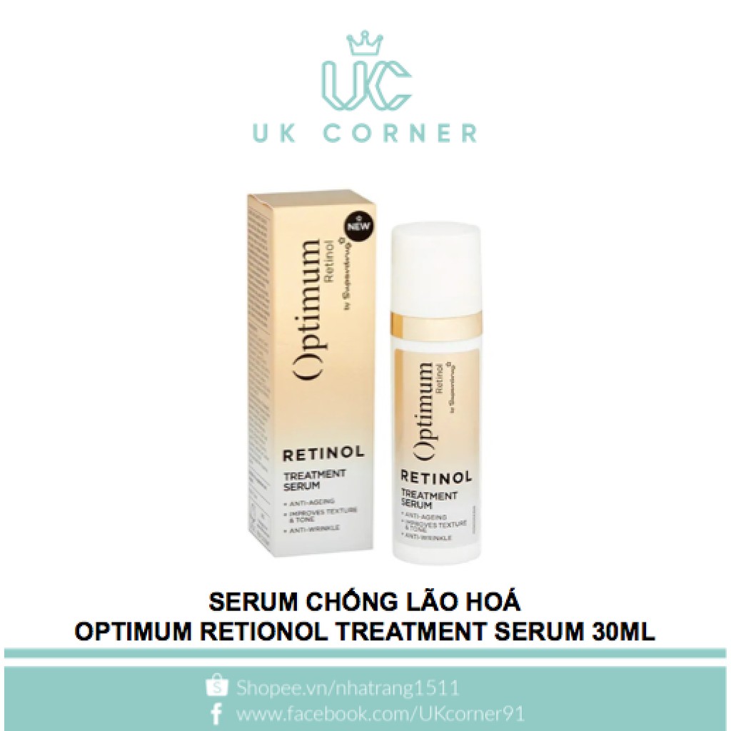 Serum và kem dưỡng chống lão hoá cải thiện sắc tố da Optimum Retinol Treatment Serum