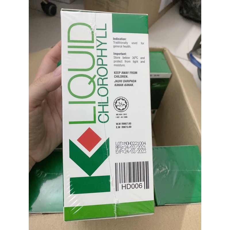 Nước diệp lục klink kliquid chlorophyll 500ml chính hãng