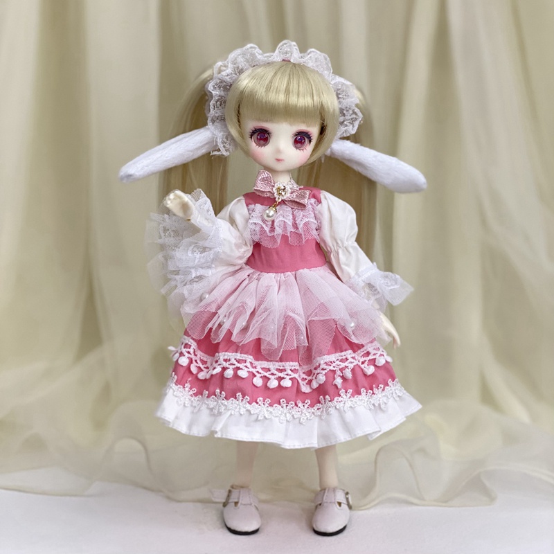 Bộ Đầm Đồng Phục Y Tá Dành Cho Búp Bê BJD 30cm Tỉ Lệ 1/6