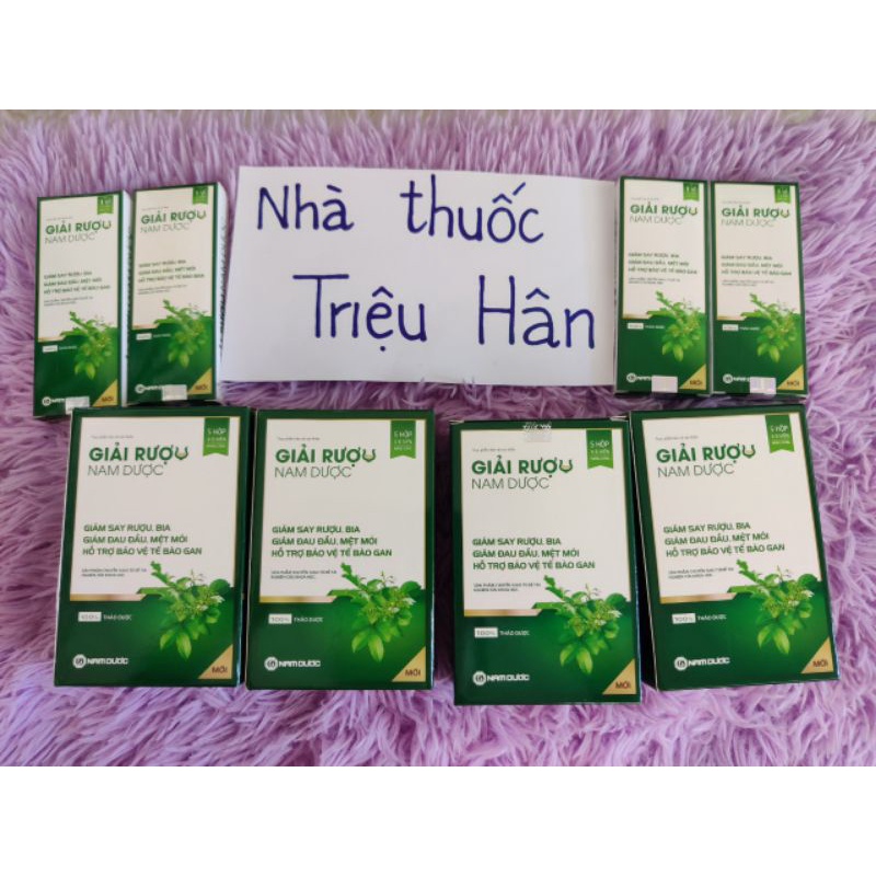 Giải rượu Nam Dược dạng gói và viên