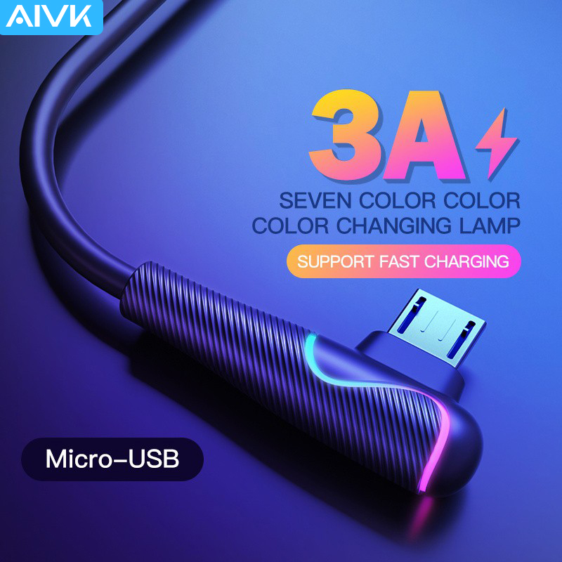 ANDROID Dây Cáp Sạc Nhanh 1.2m / 2m 7 Màu 3a Max