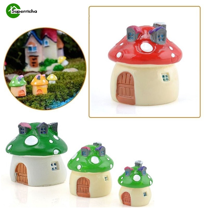 Đồ trang trí cây nấm mini dễ thương dùng trang trí tiểu cảnh