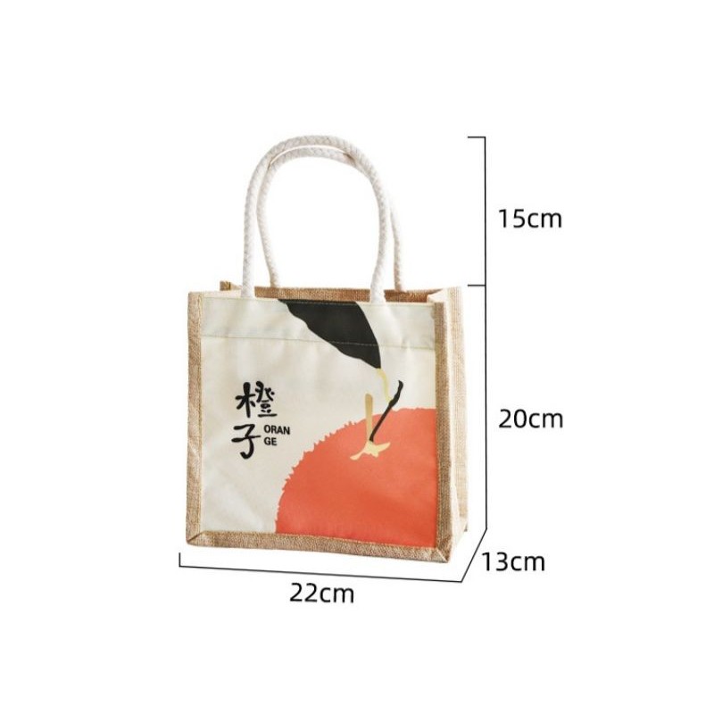 [Mã FAGET5K giảm 5K đơn 0đ] Túi Cói Vintage Đi Biển Phong Cách Hàn Quốc Hoạ Tiết Hoạt Hình Siêu Đáng Yêu